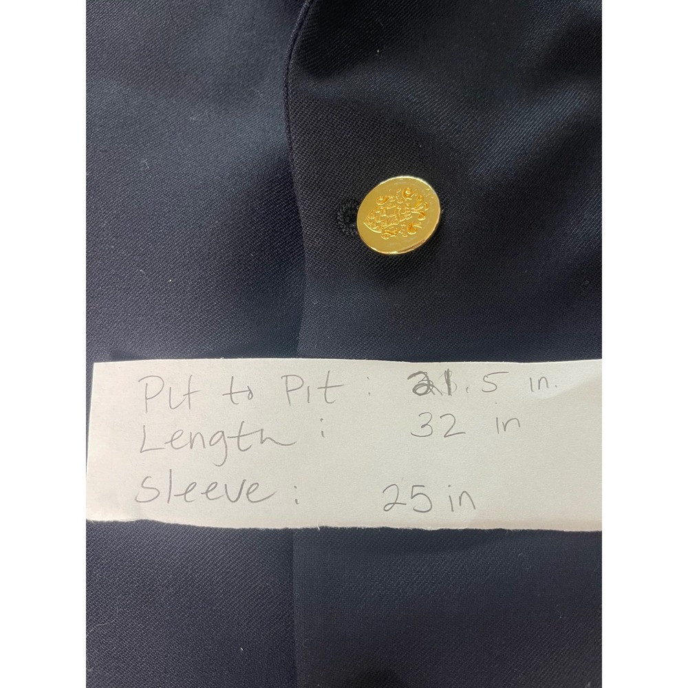 Vintage Botany 500 Navy Blue Blazer 44R – 100% Worsted Wool – Made in Canada - Picture 7 of 8